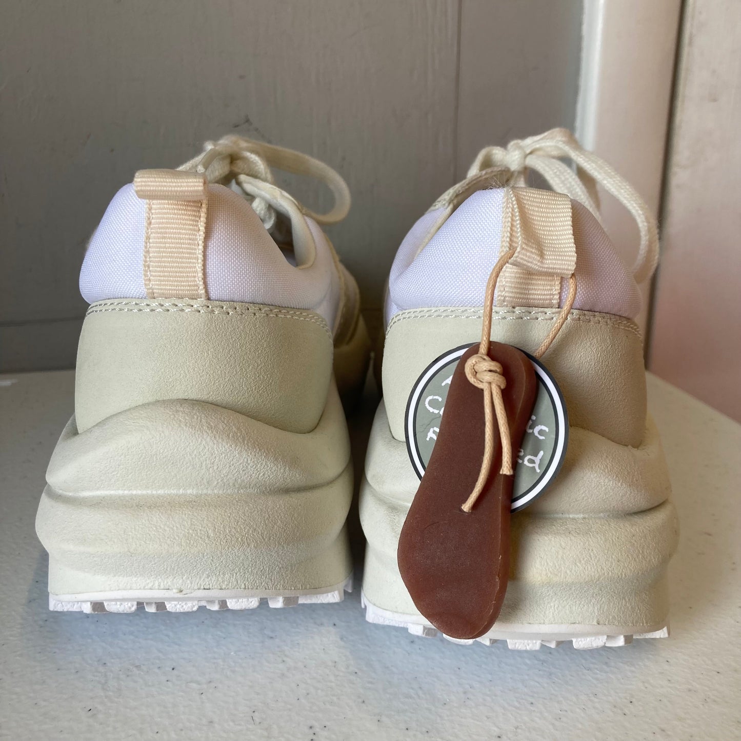 Shoes Athletic By Mia In White, Size:7.5