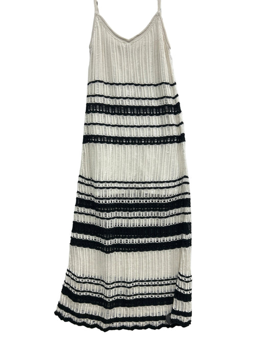 Dress Casual Maxi By Abercrombie And Fitch In Black & Cream, Size:Xl