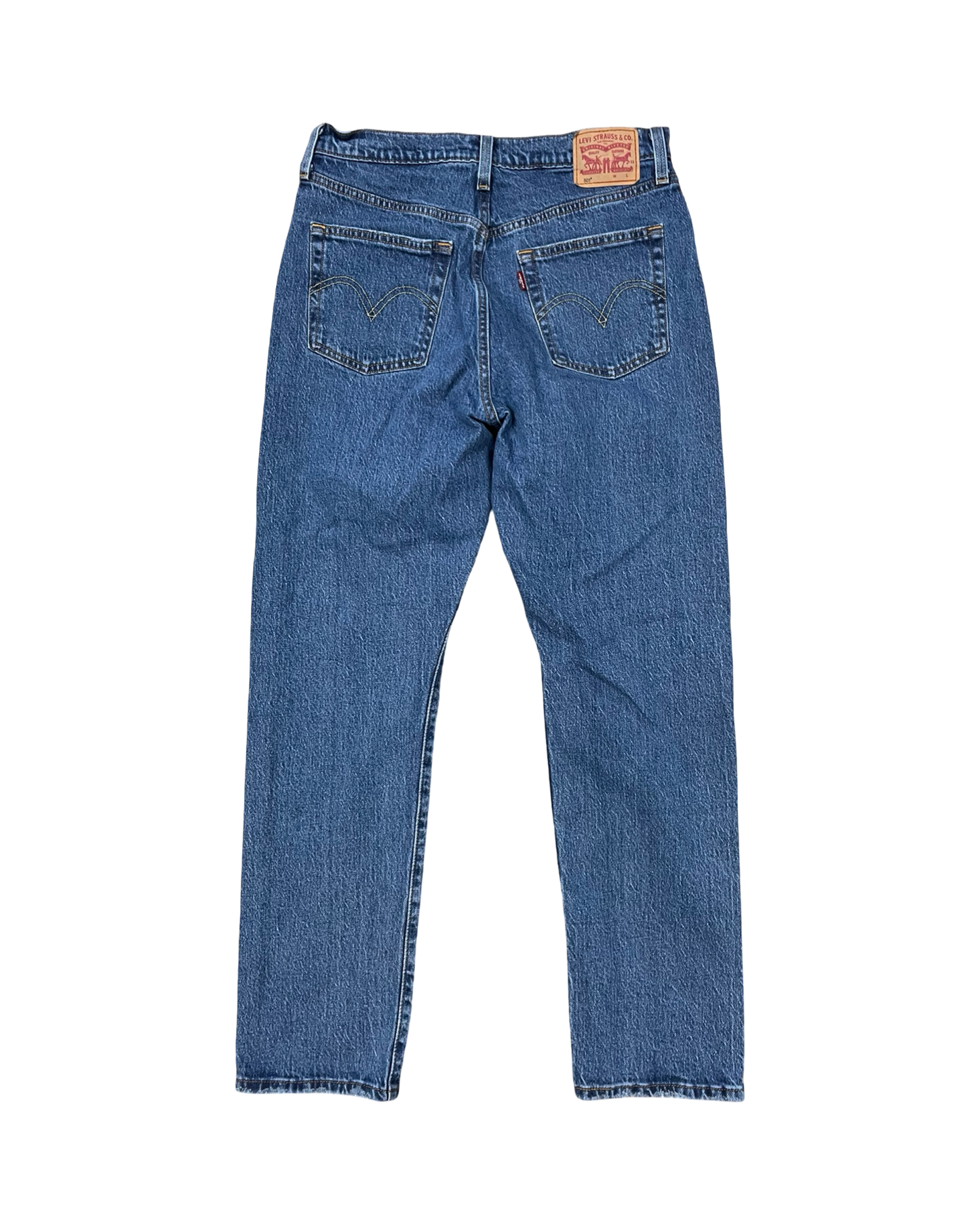 Jeans Boot Cut By Levis In Blue Denim, Size:8