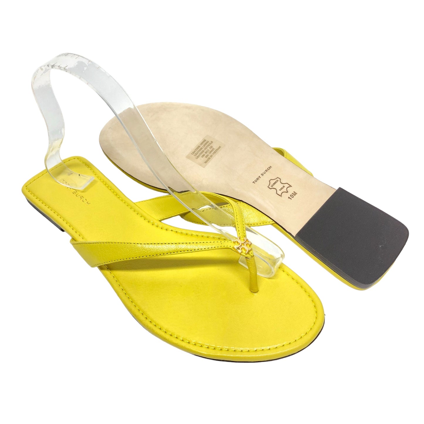 Sandals Designer By Tory Burch In Yellow, Size: 10