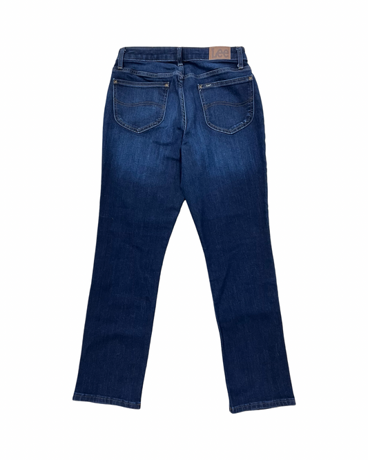 Jeans Straight By Lee In Blue Denim, Size:6