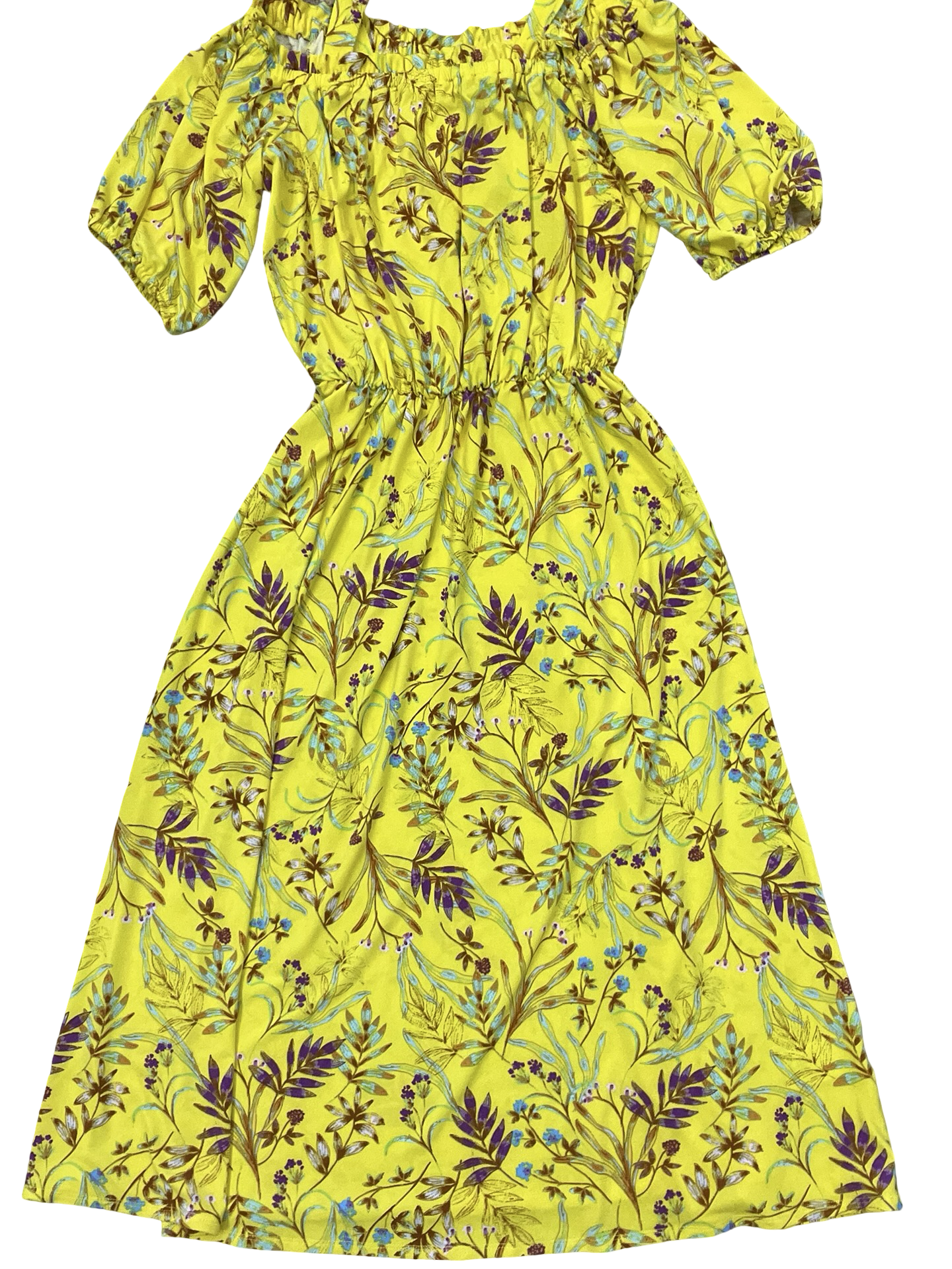 Dress Casual Midi By Christian Siriano In Yellow, Size:Xs