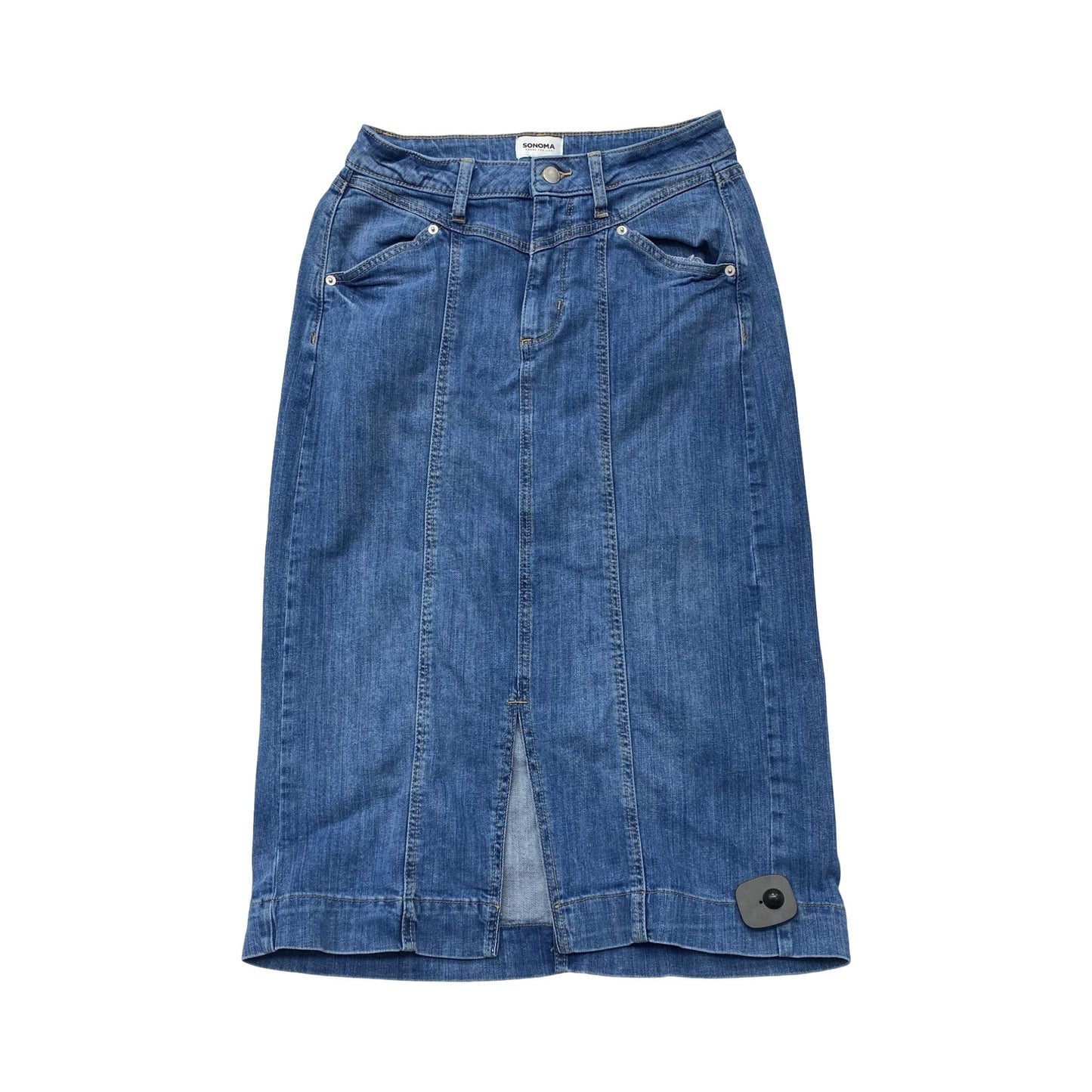 Skirt Maxi By Sonoma In Blue Denim, Size:6