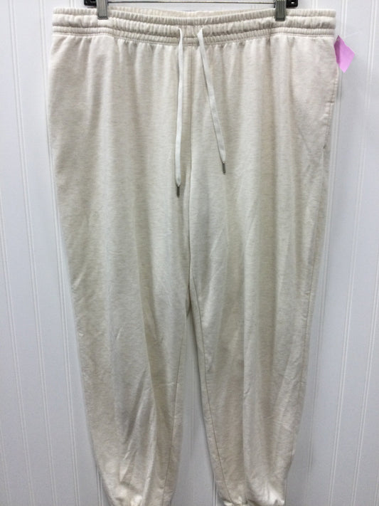 Athletic Pants By Joyspun In Cream, Size:Xl