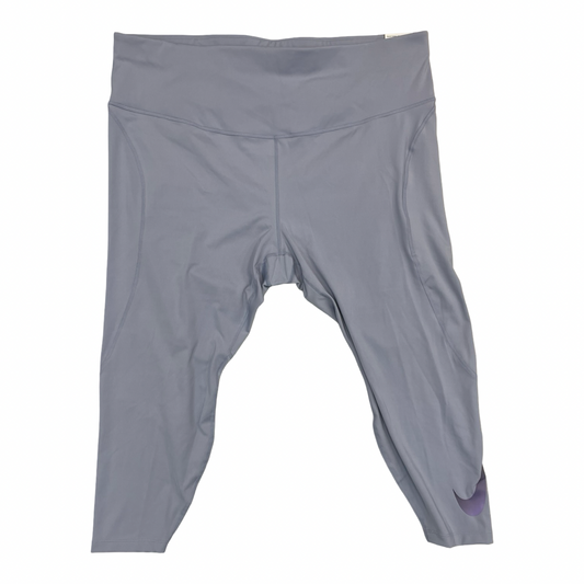 Athletic Capris By Nike In Purple, Size:3X