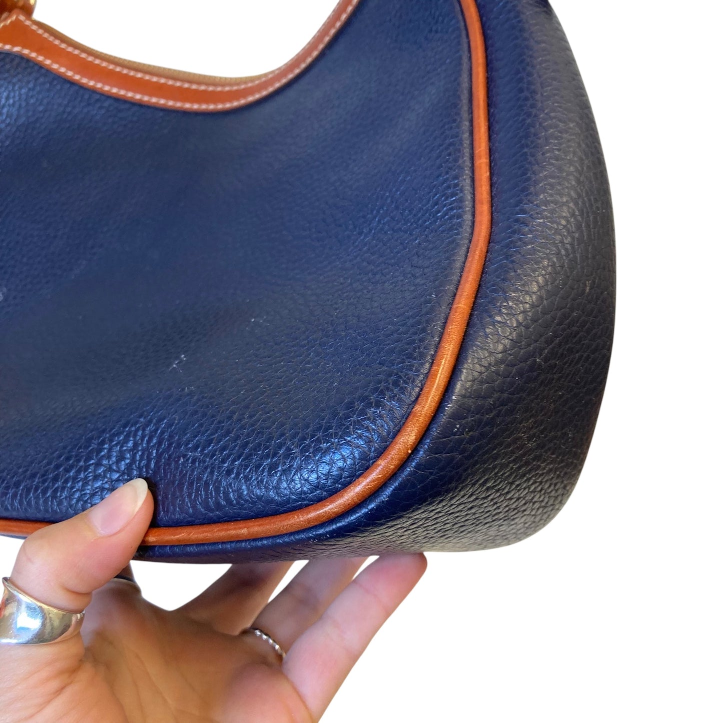 Handbag Designer By Dooney And Bourke In Blue, Size:Medium