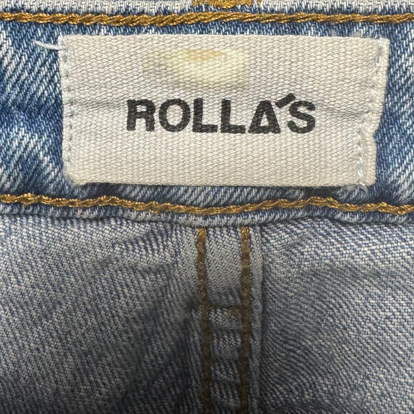 East Coast Crop Flare  high rise By Rollas In Blue Denim, Size: 8/29