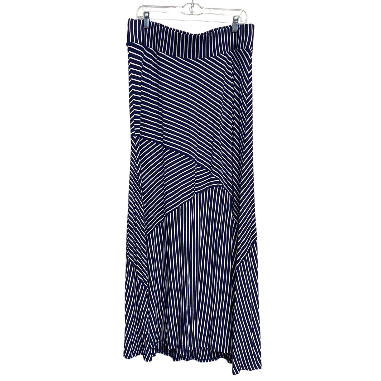 Skirt Maxi By Torrid In Blue & White, Size:1X