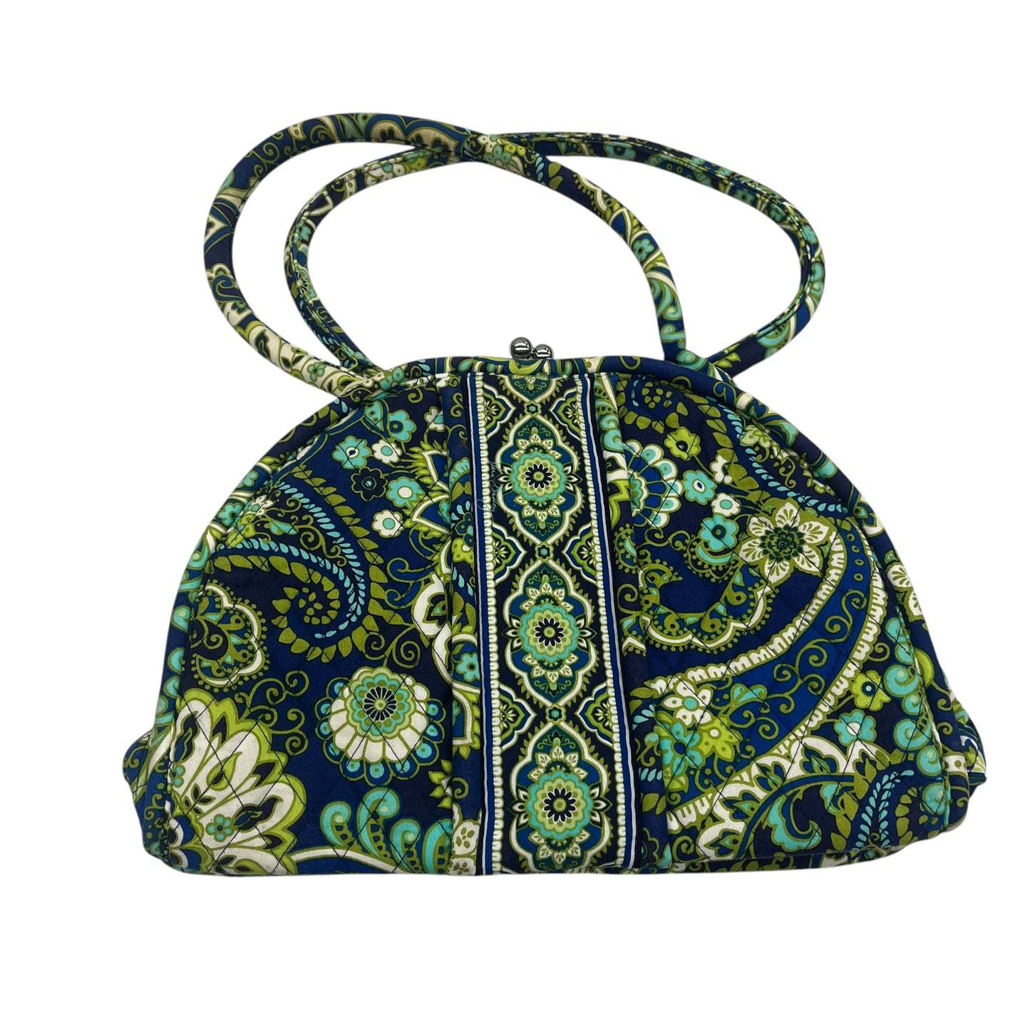 Handbag By Vera Bradley In Blue & Green, Size:Medium