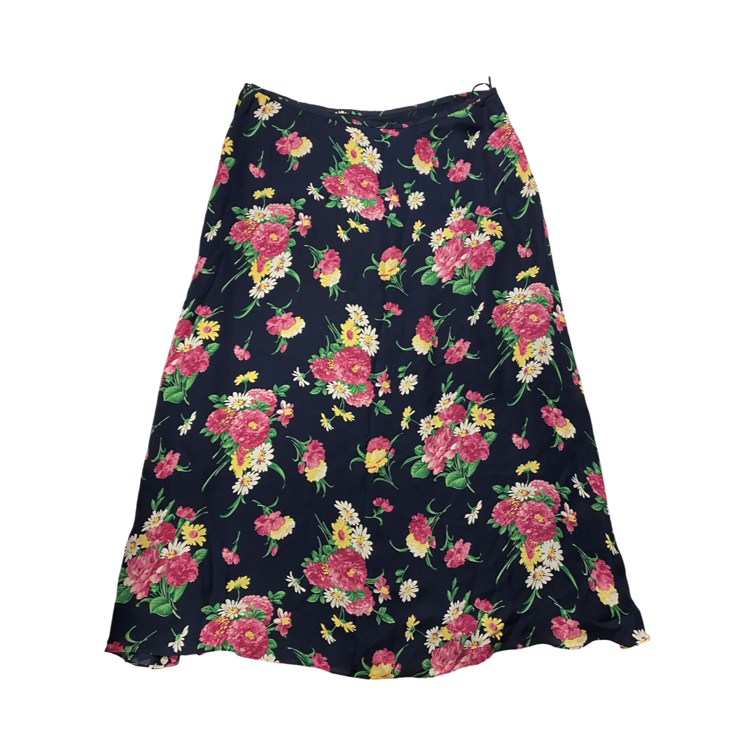 Skirt Midi By Lauren By Ralph Lauren In Multi, Size:Xl