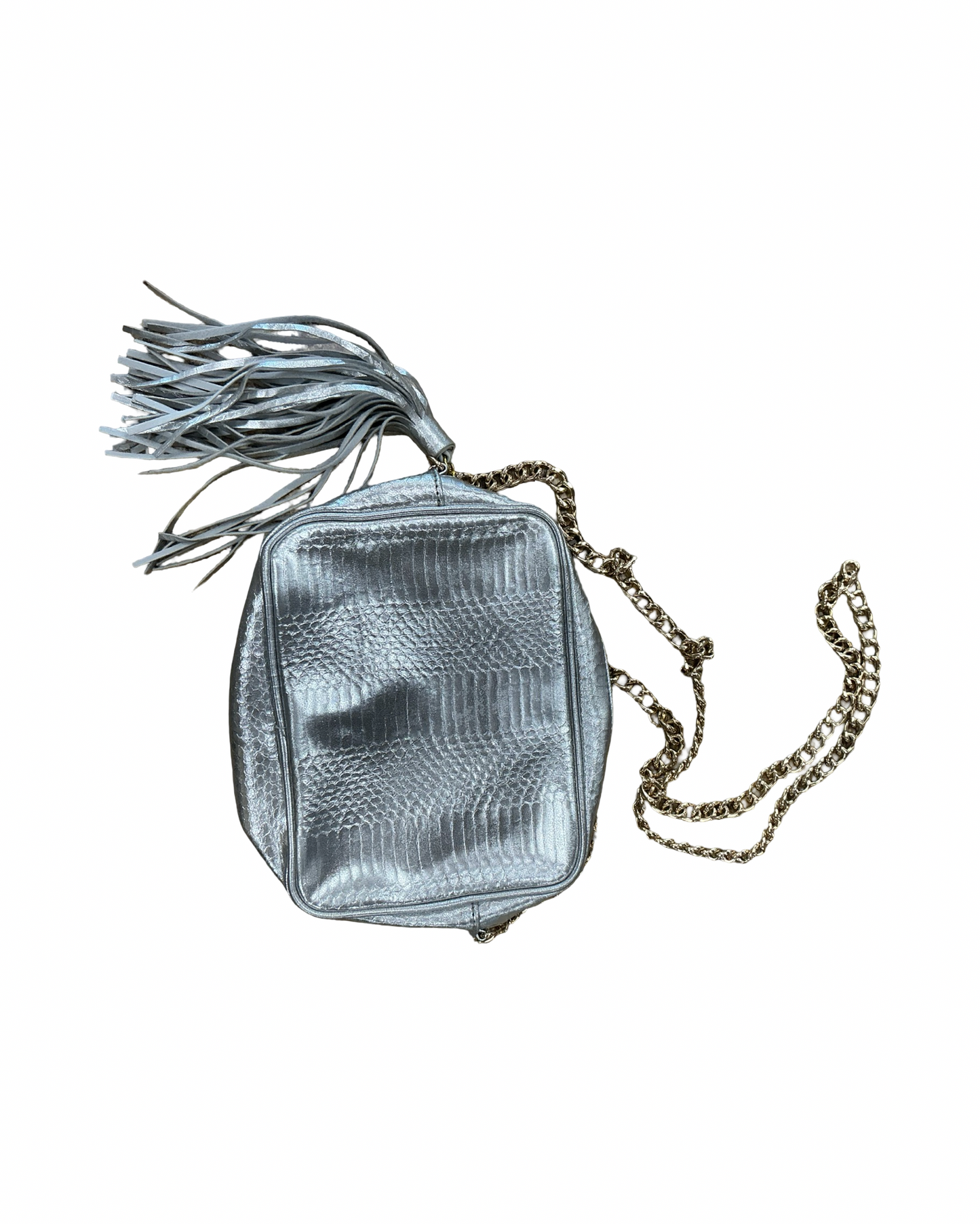 Crossbody By Victorias Secret In Silver, Size:Small