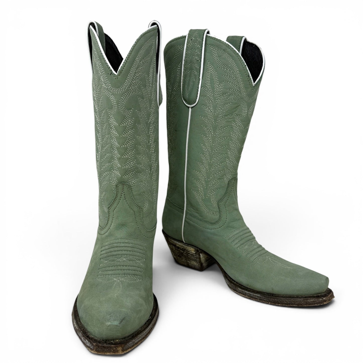 Arkansas Ciel Snip Toe Western Boots By Caborca Silver by Liberty Black In Green, Size: 7.5