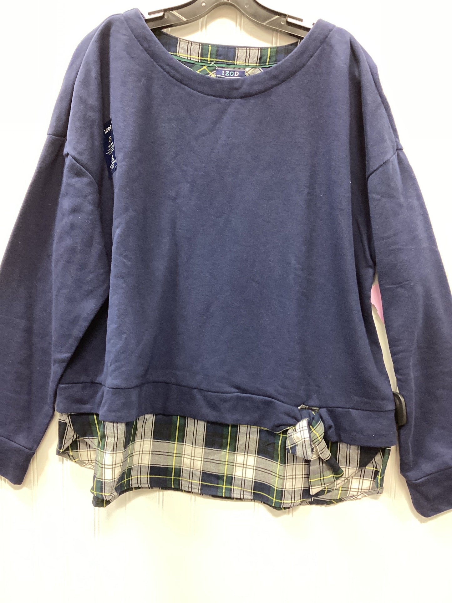 Top Ls By Izod In Navy, Size:1X