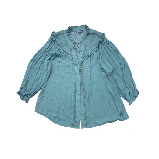 Top Ls By Democracy In Teal, Size:Xl