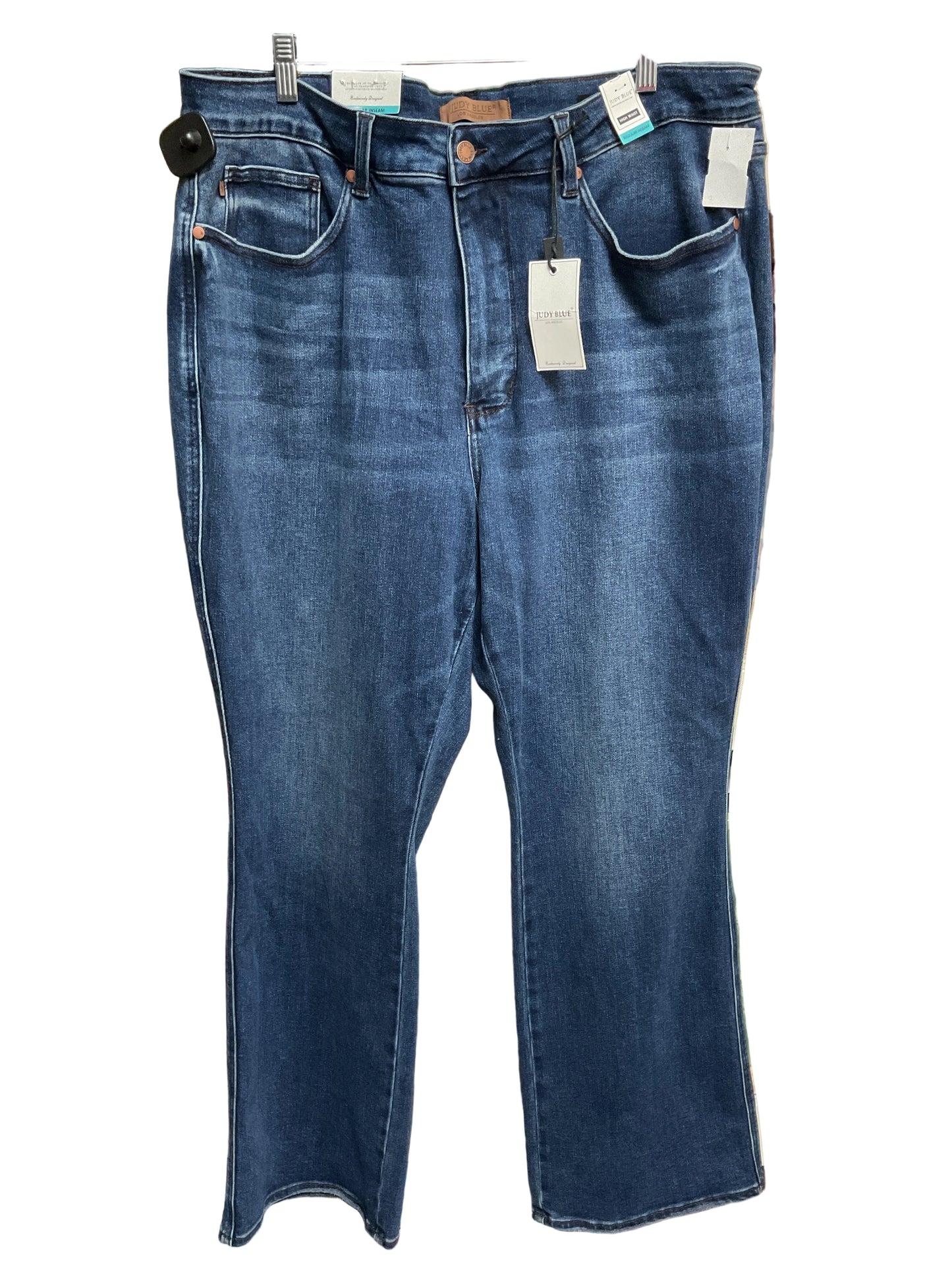 Jeans Boot Cut By Judy Blue In Blue Denim, Size:22
