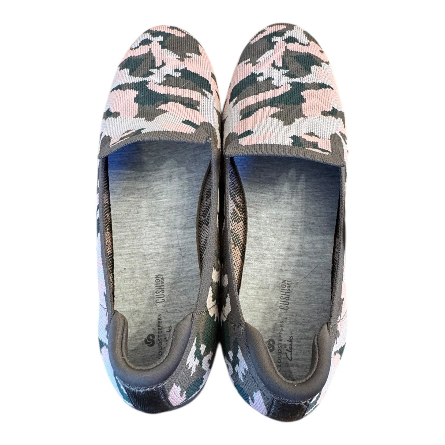 Shoes Flats By Clarks In Camouflage Print, Size:9.5