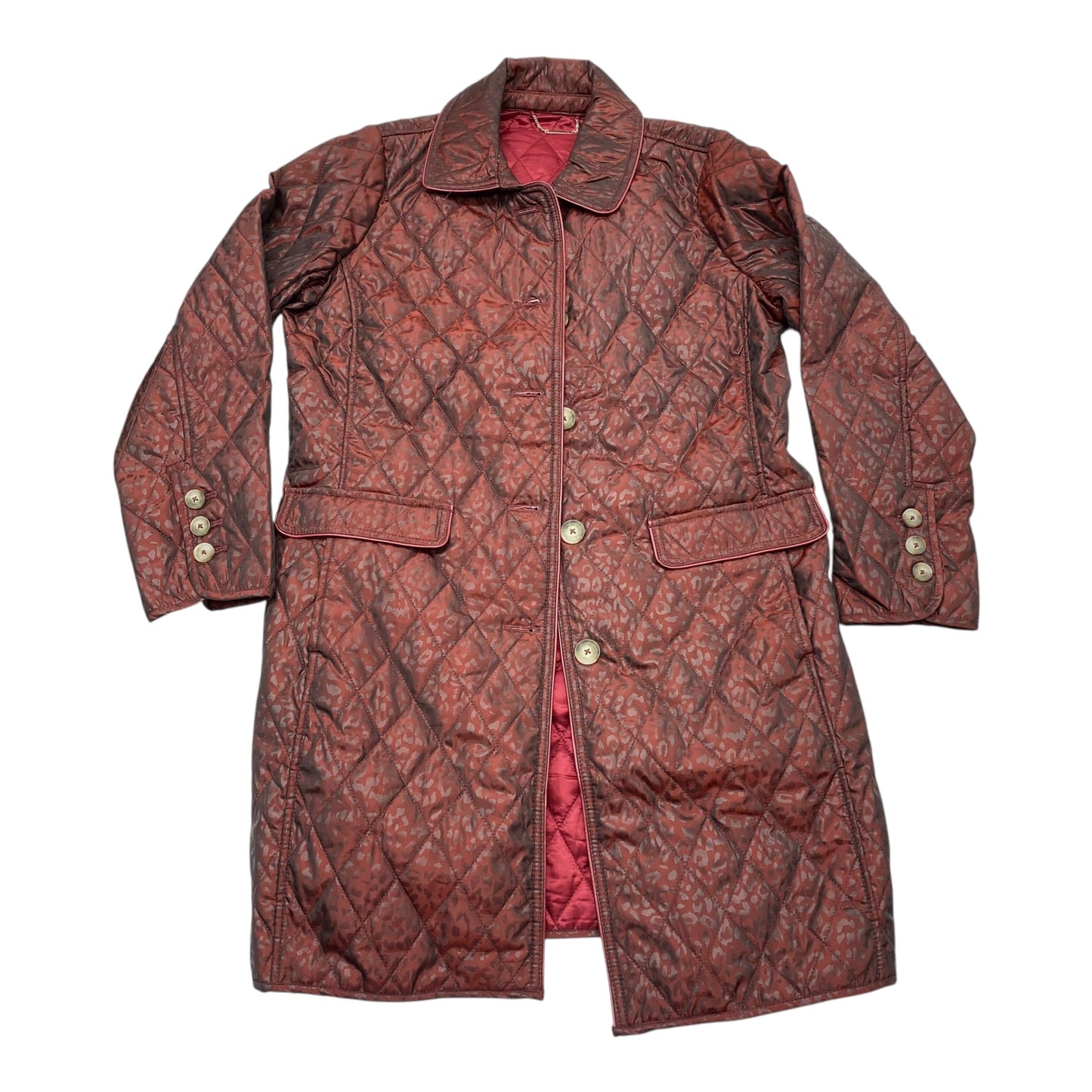 Jacket Puffer & Quilted By Chicos In Animal Print, Size:M