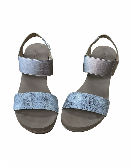 Sandals Heels Wedge By Corkys In Grey, Size:7