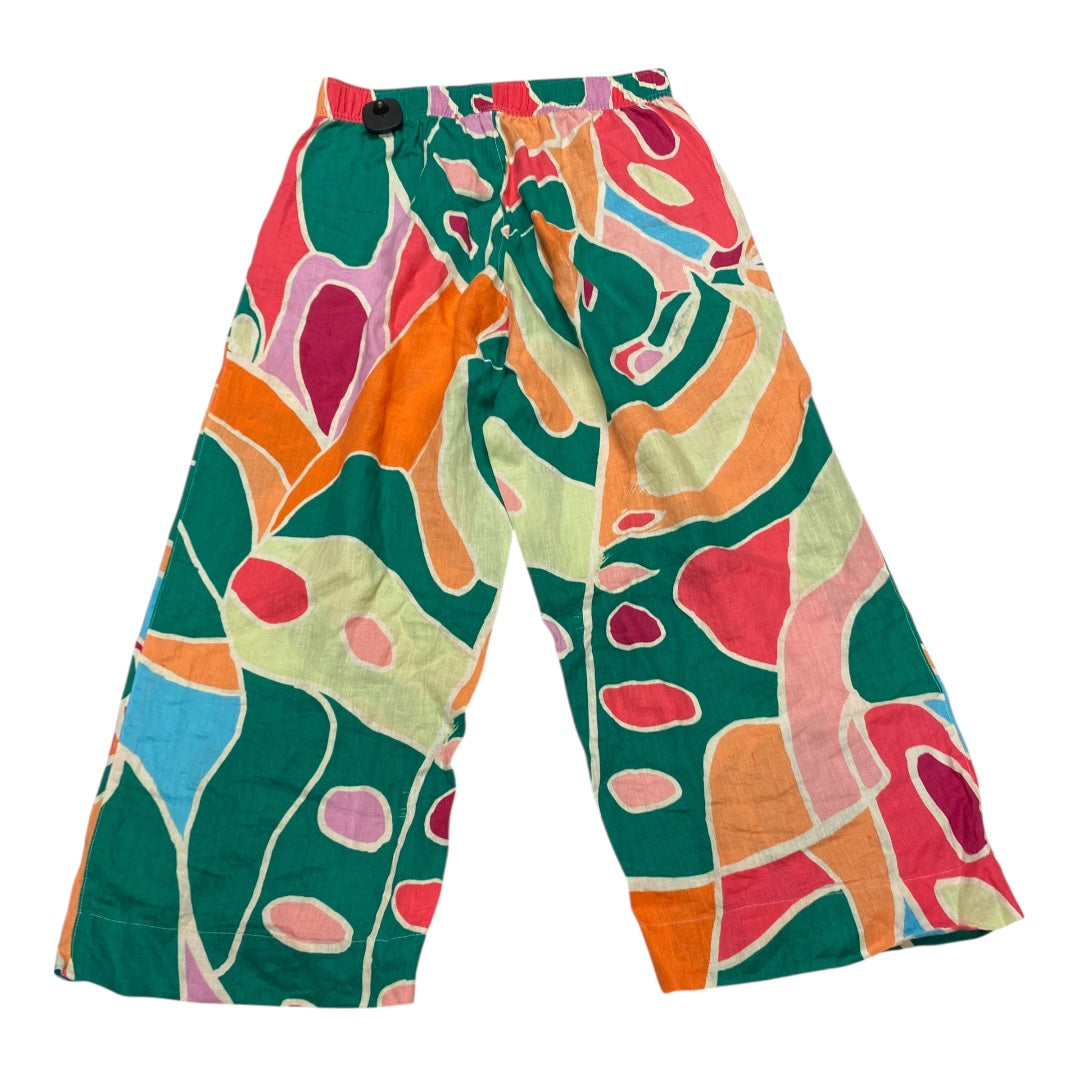 Pants Linen By Christian Siriano In Multi, Size:M