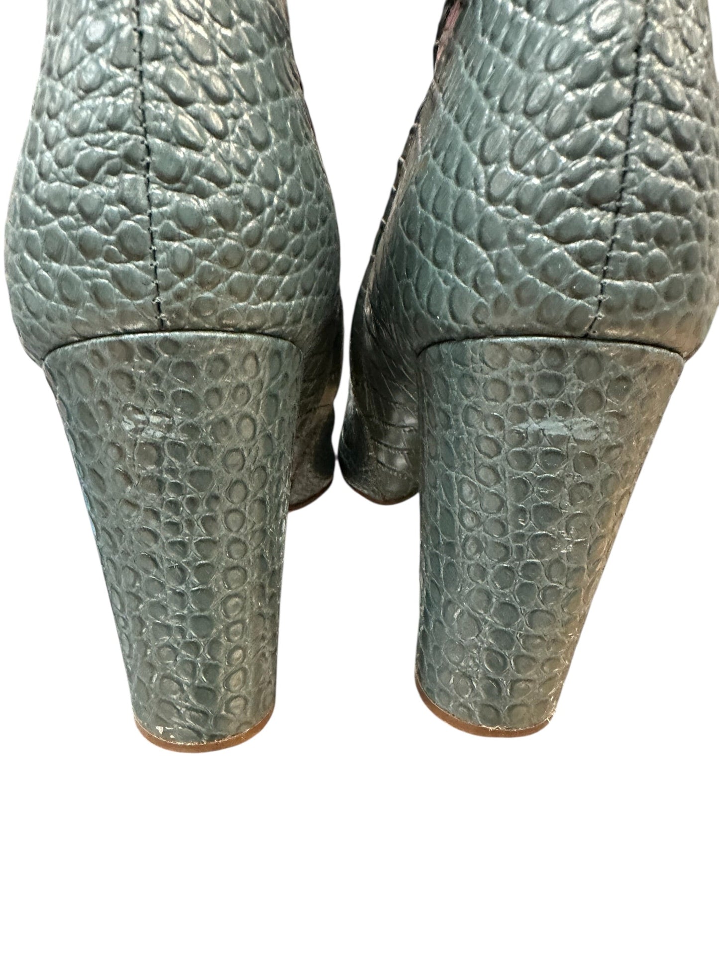 Boots Ankle Heels By Sam Edelman In Green, Size:9.5