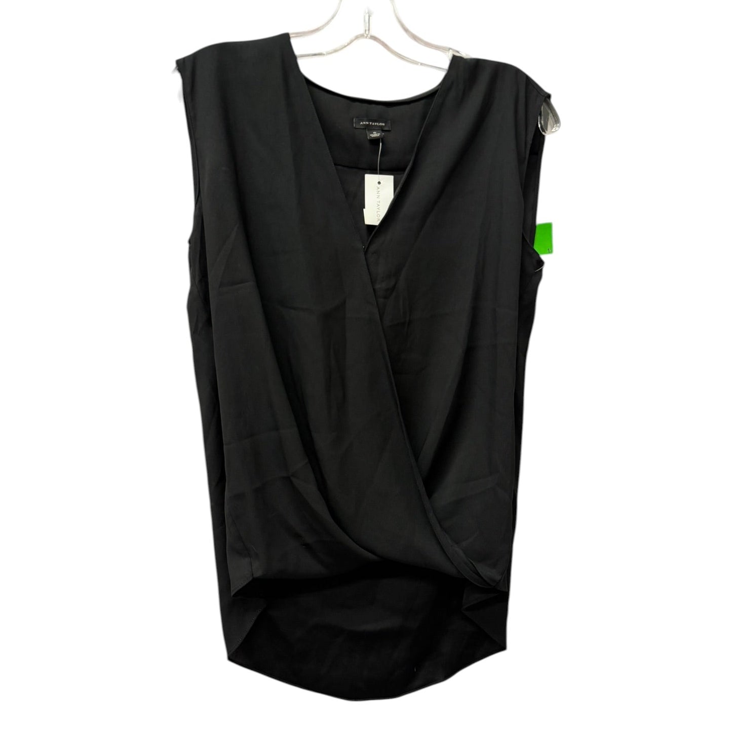 Top Sleeveless By Ann Taylor In Black, Size:S