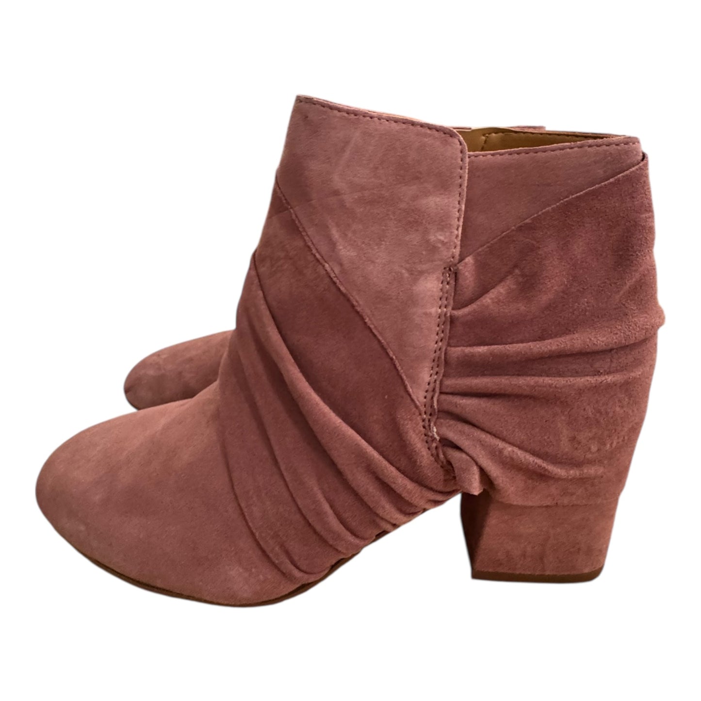 Boots Ankle Heels By Franco Sarto In Pink, Size:6.5