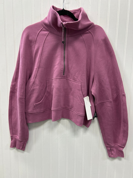 Athletic Jacket By Lululemon In Pink, Size:M