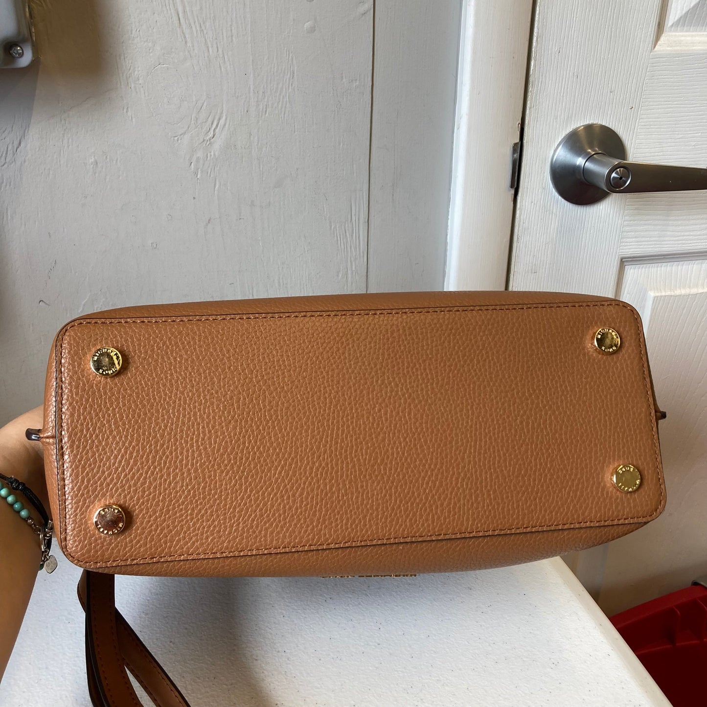 Crossbody Designer By Michael Kors In Brown, Size:Medium