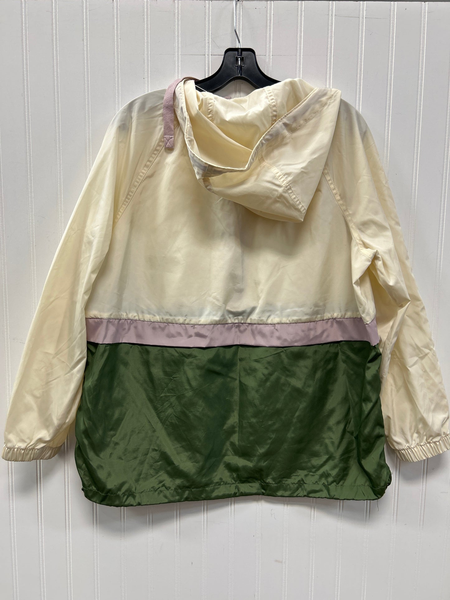 Jacket Windbreaker By Madewell In Cream, Size:M