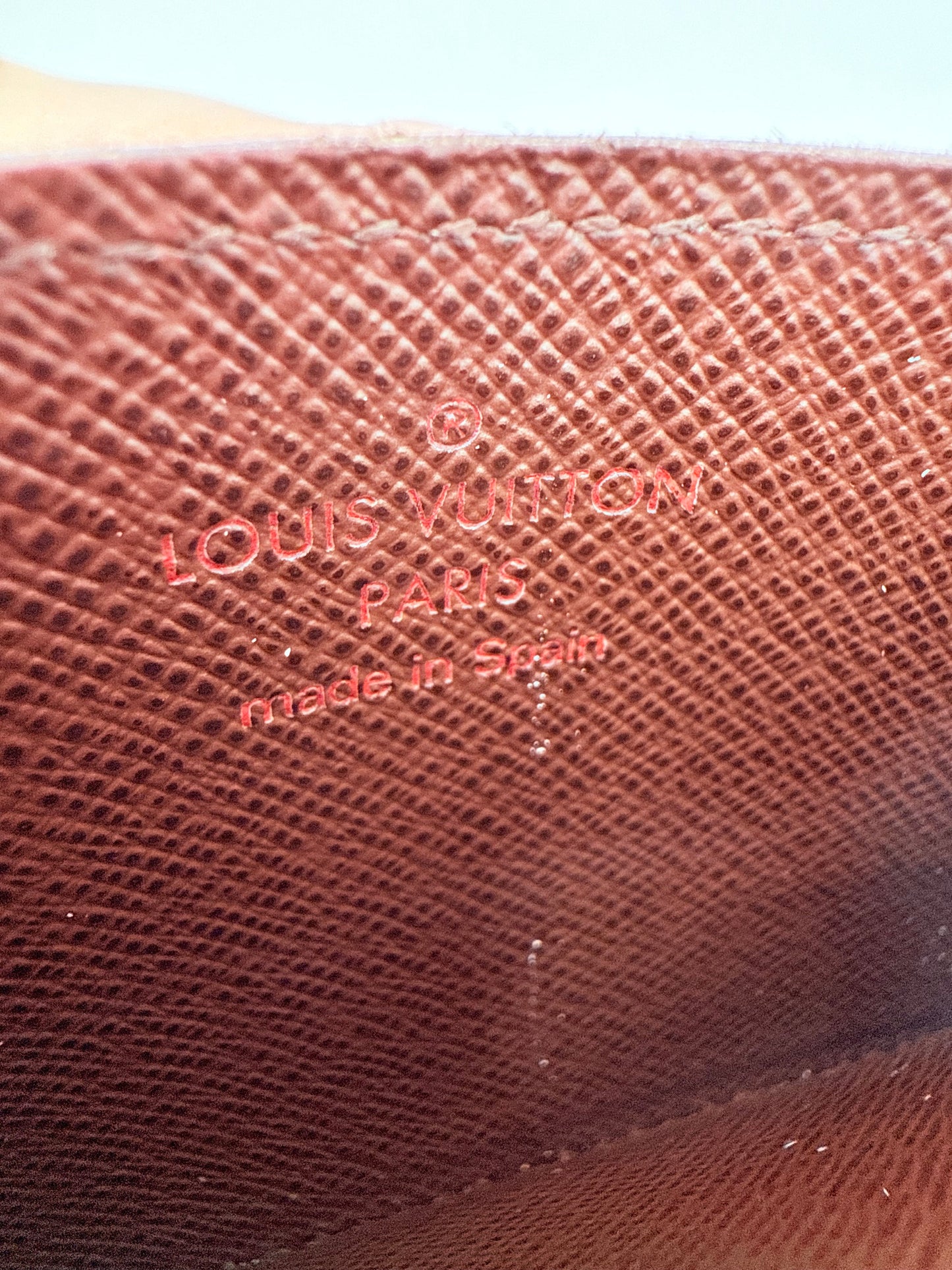 Id/Card Holder Luxury Designer By Louis Vuitton In Brown & Tan