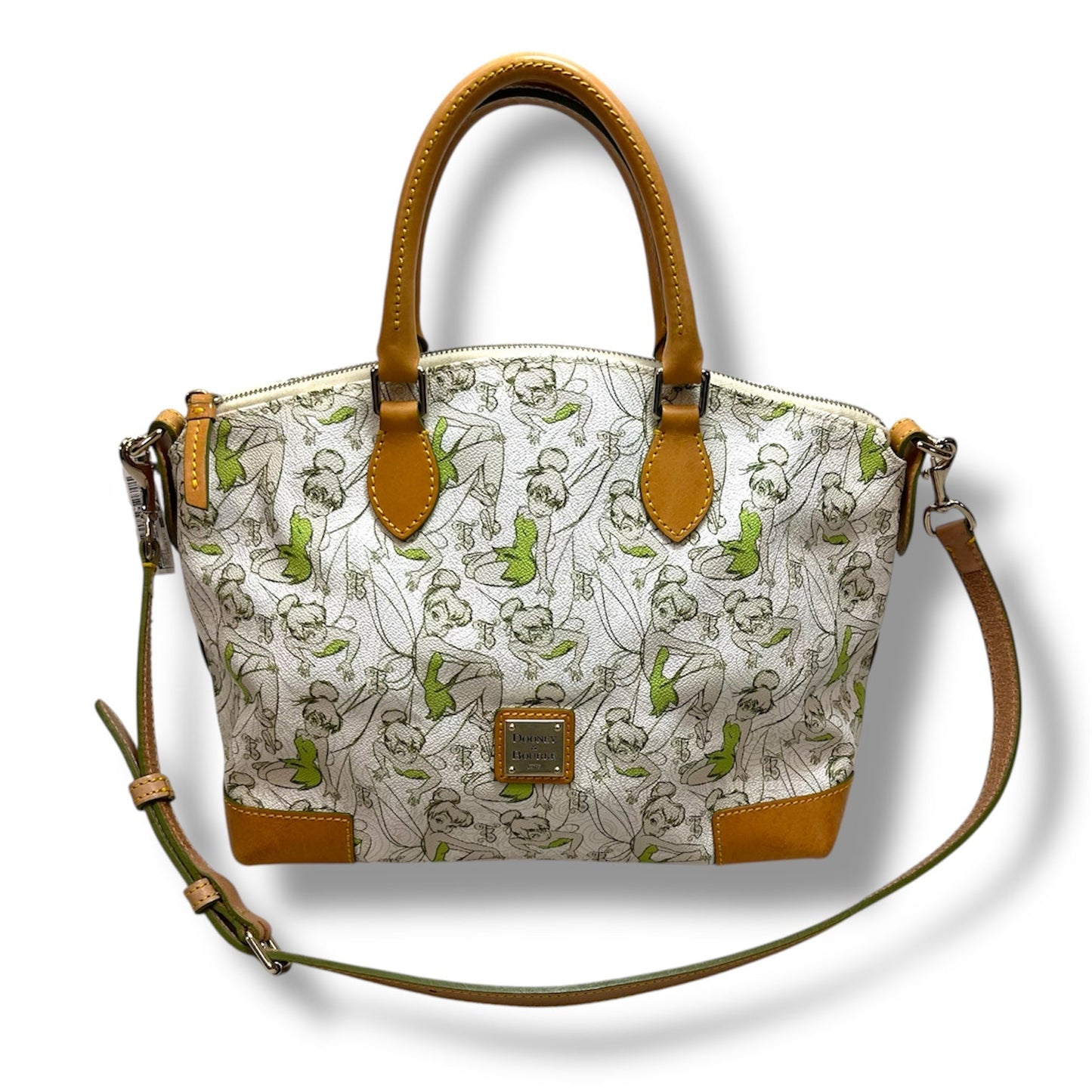 Tinkerbell Dooney Bourke 2014 Marathon Satchel Purse Handbag Designer By Dooney And Bourke, Size: Medium