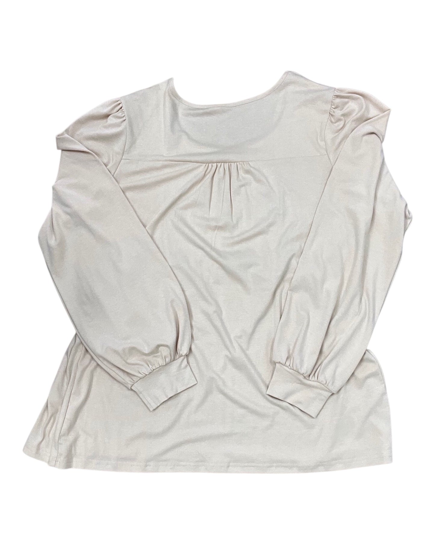 Top Ls By Clothes Mentor In Tan, Size:Xl