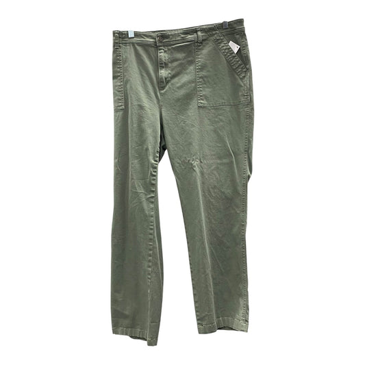 Pants Chinos & Khakis By Chaps In Green, Size:20