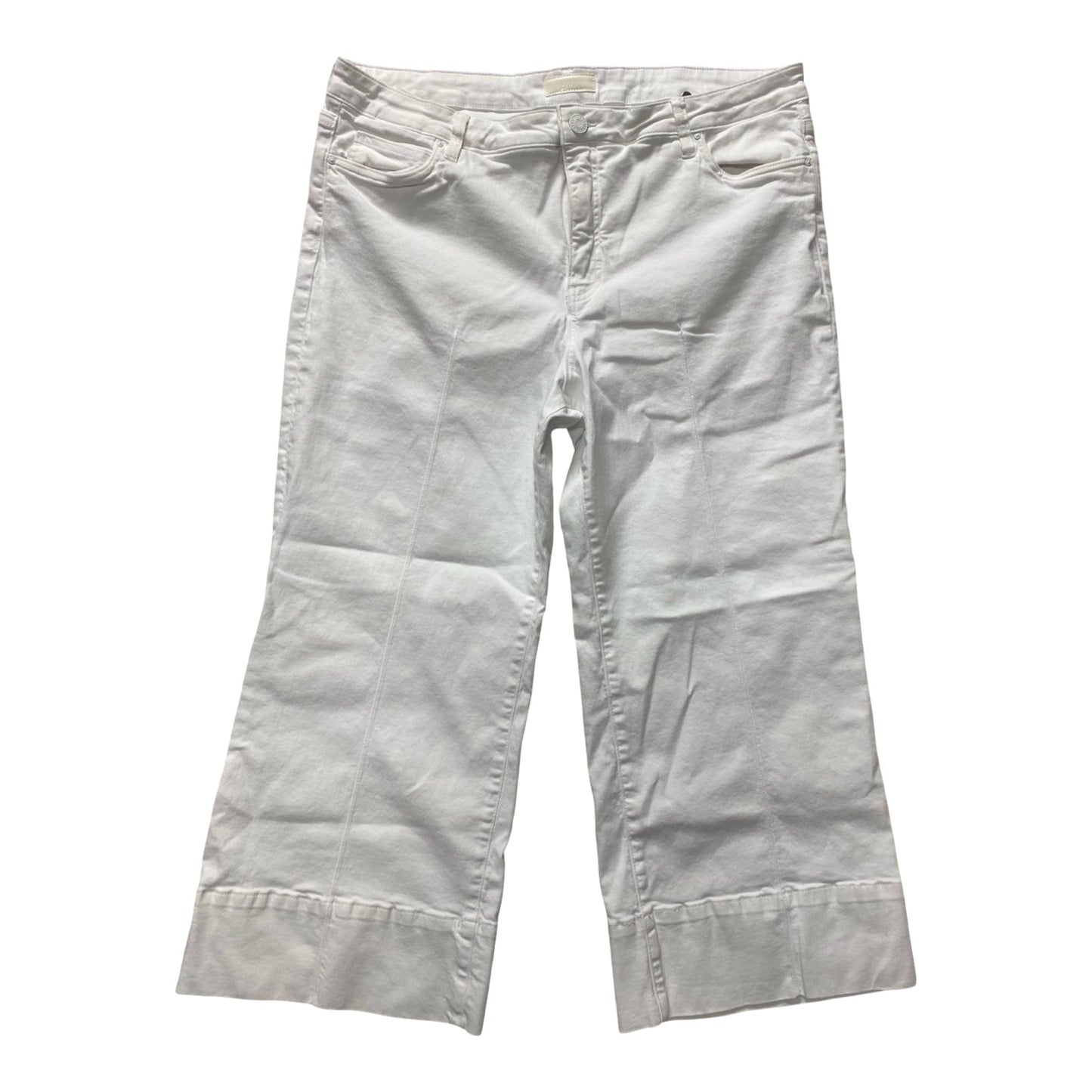 Jeans Wide Leg By Kut In White, Size:18