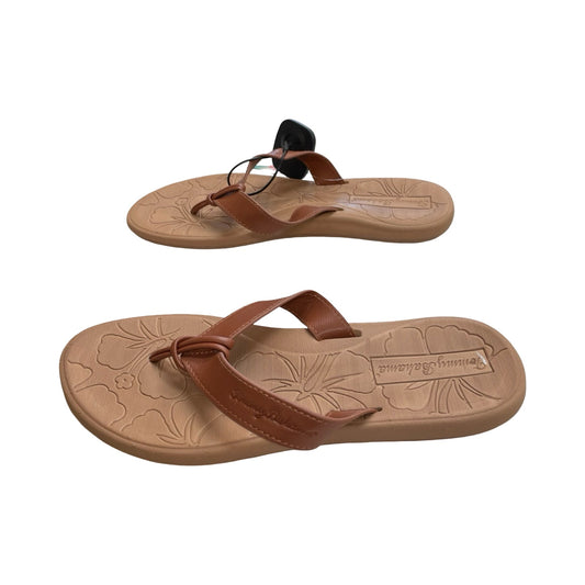 Sandals Flip Flops By Tommy Bahama In Brown, Size:7