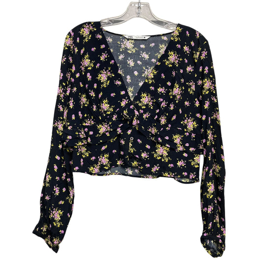 Top Ls By Zara In Floral Print, Size:L