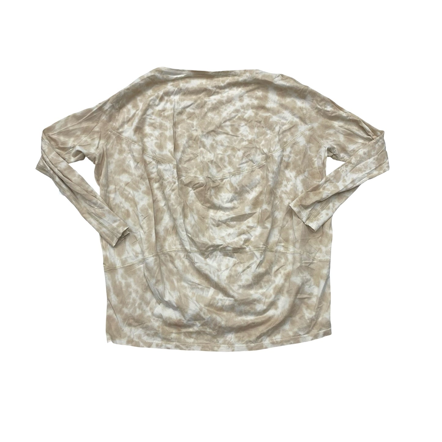 Athletic Top Ls Crewneck By Lululemon In Tie Dye Print, Size:S