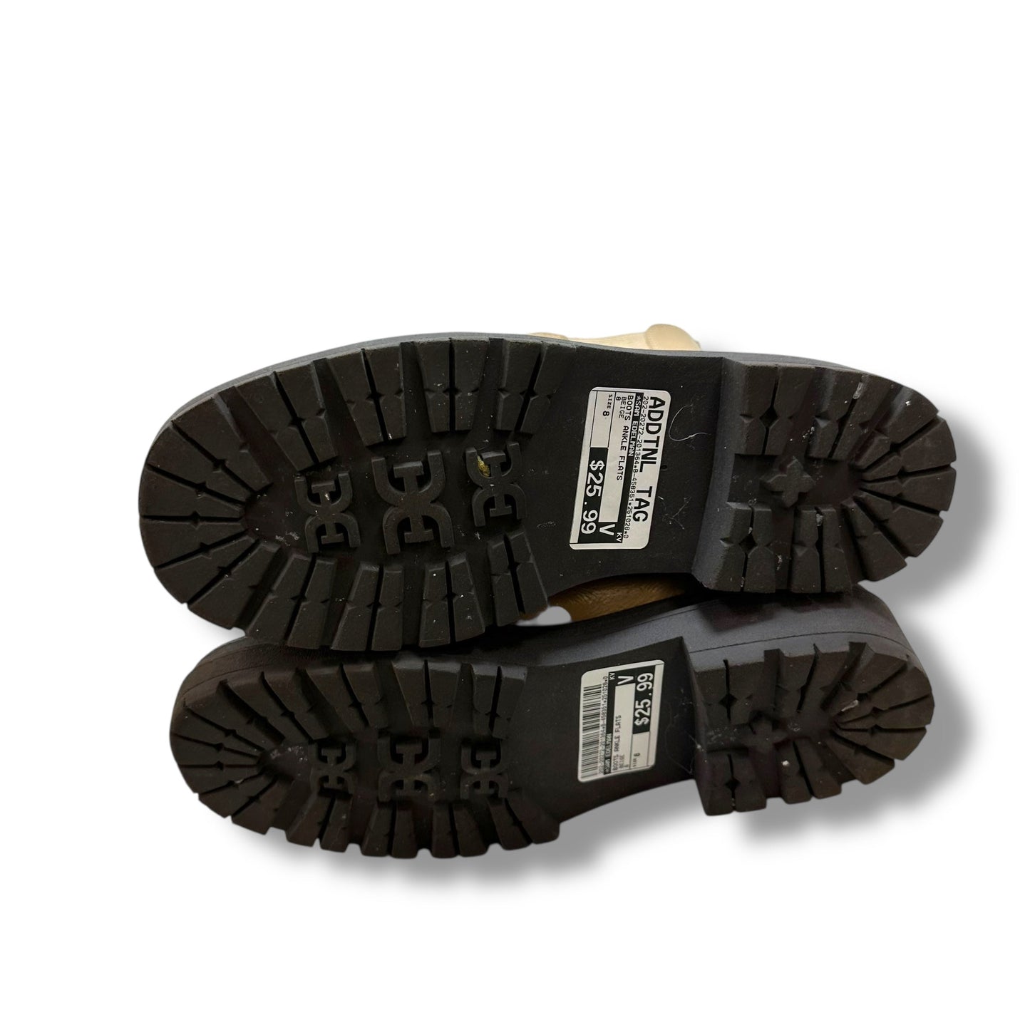 Boots Ankle Flats By Sam Edelman In Beige, Size: 8