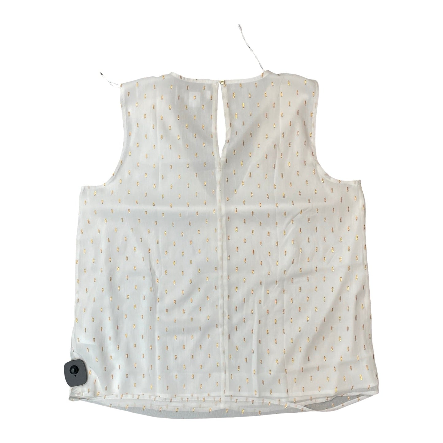 Top Sleeveless By Liz Claiborne In White, Size:L