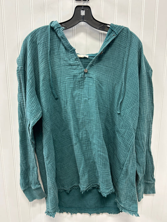 Top Ls By Easel In Blue, Size:S