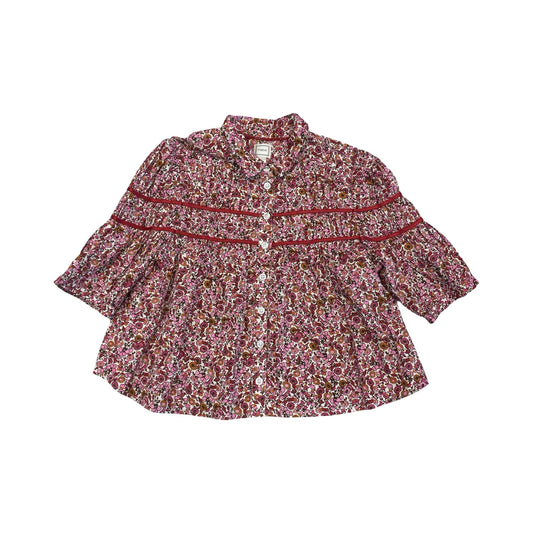 Top Ss By Maeve In Floral Print, Size:L