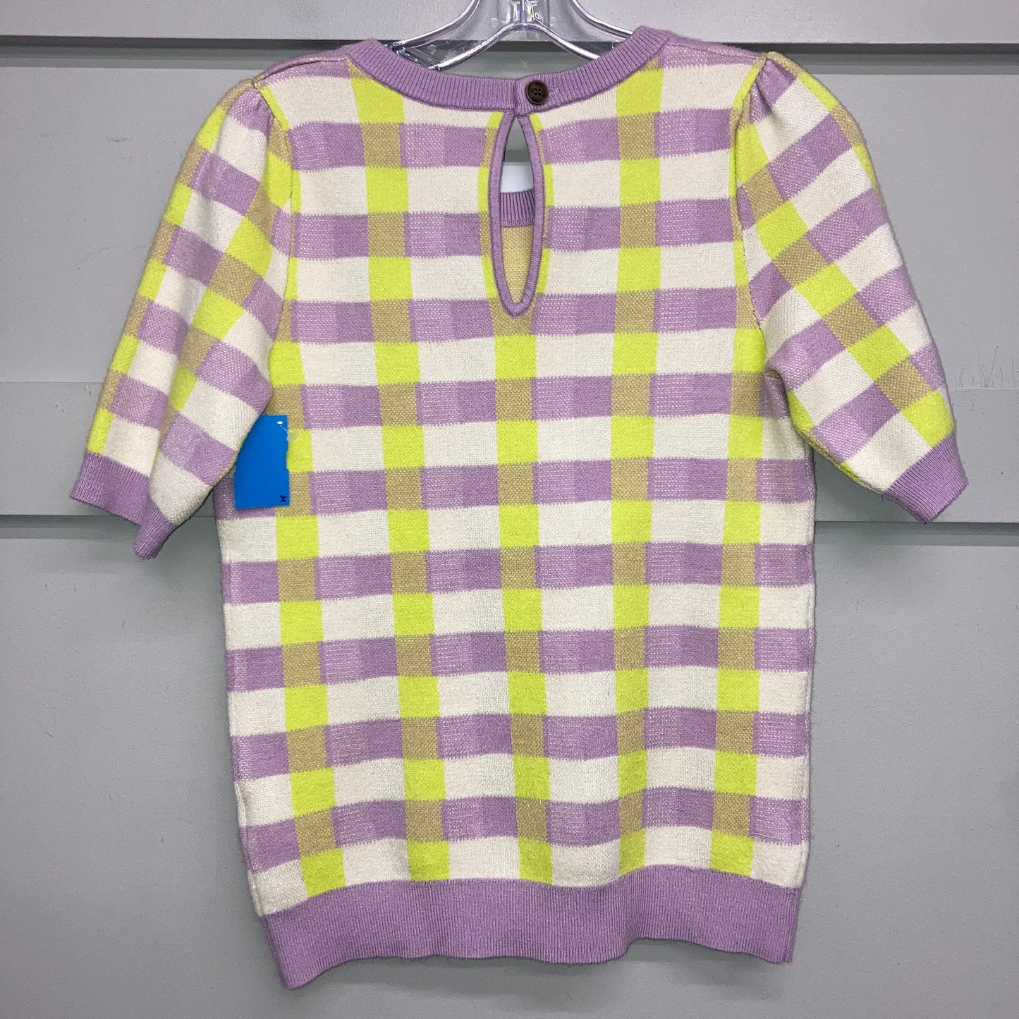 Sweater Ss By Anthropologie In Green & Purple, Size:S