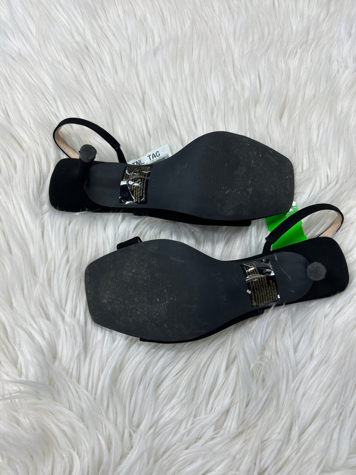 Sandals Heels Kitten By Cmc In Black, Size:8