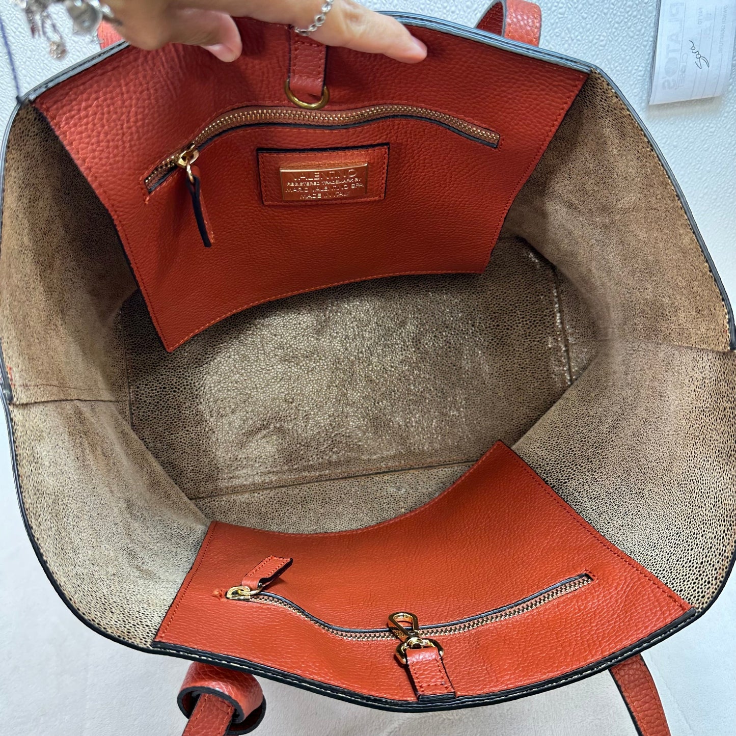 Valentino by Mario Valentino Soho Rock tote Handbag Luxury Designer By Valentino by Mario, Size: Large