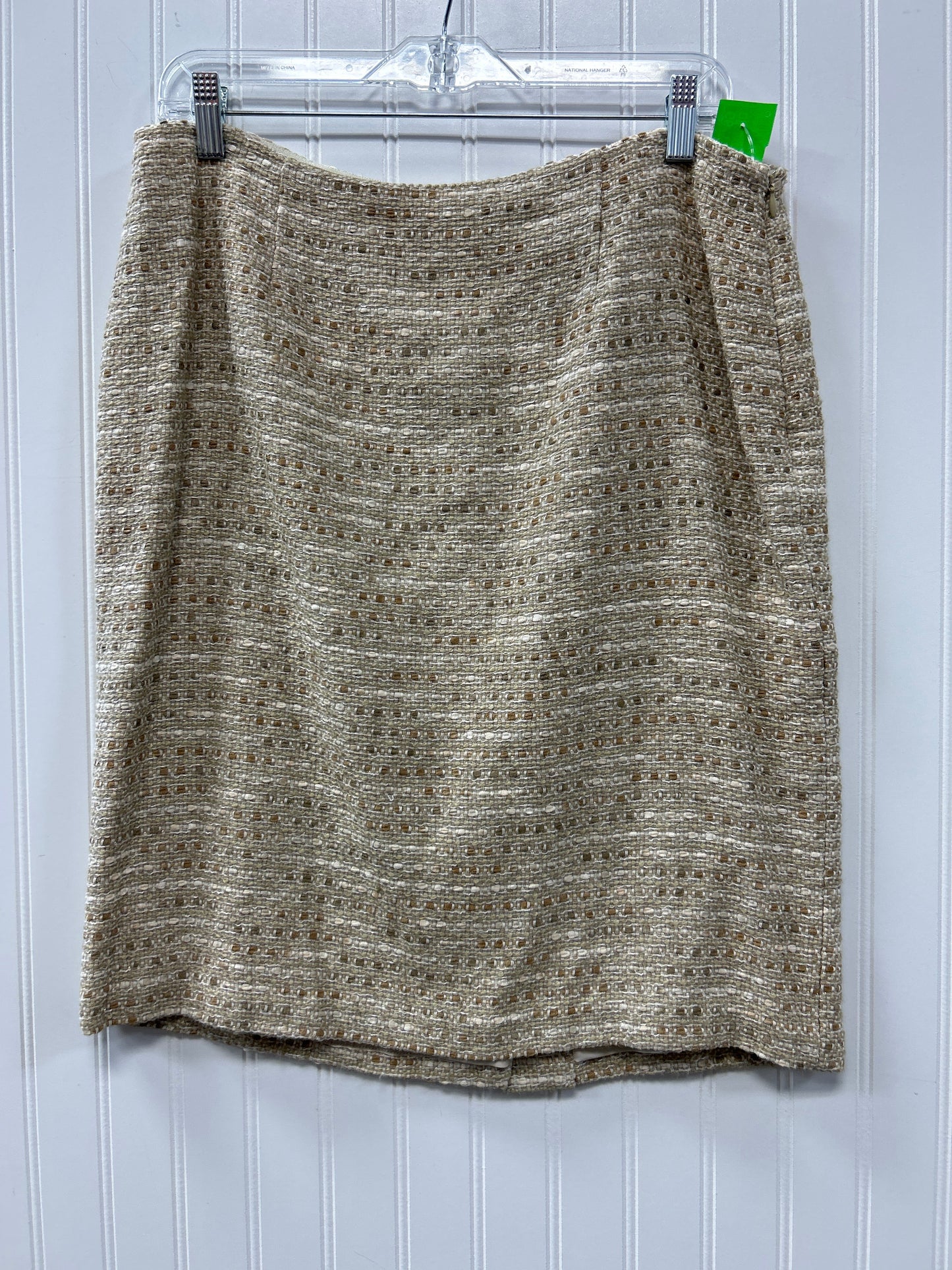 Skirt Suit 2Pc By Victor In Tan, Size:L