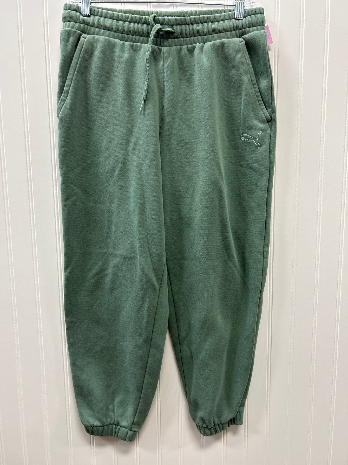 Athletic Pants By Puma In Green, Size:M