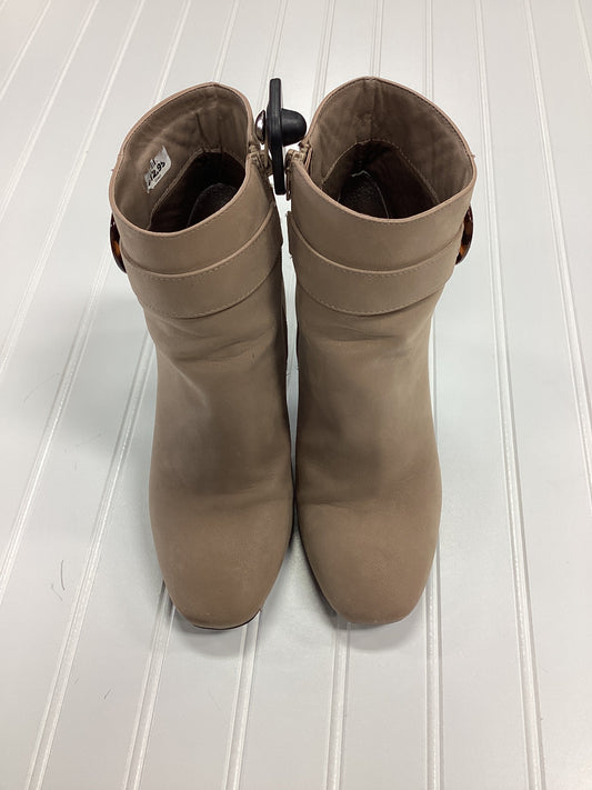 Boots Ankle Heels By Mia In Tan, Size:8.5