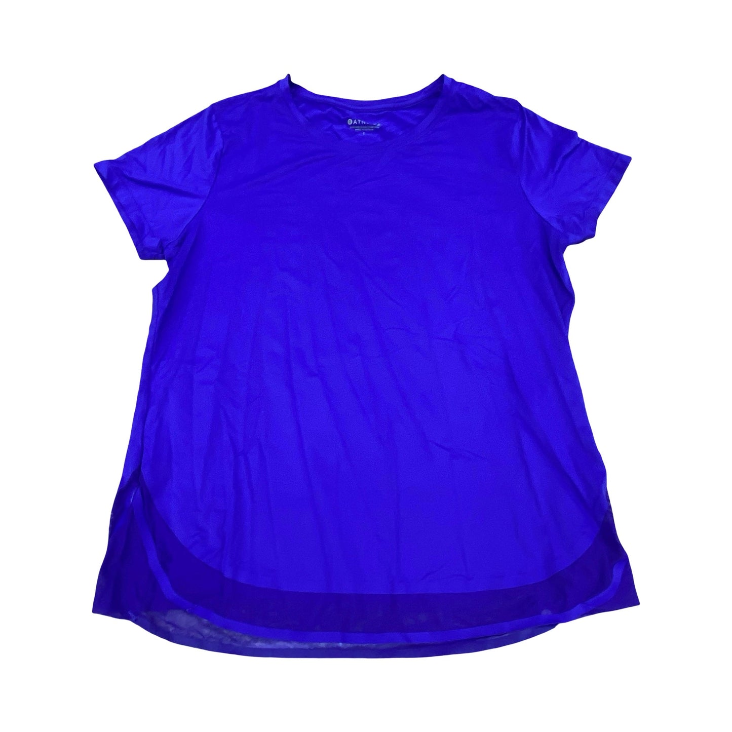 Athletic Top Ss By Athleta In Blue, Size:L