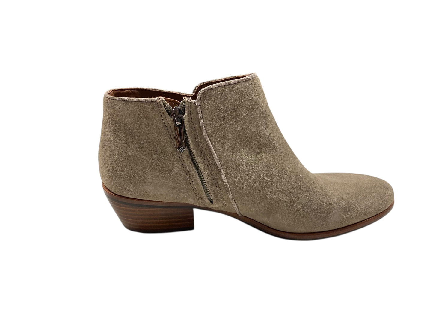 Boots Ankle Heels By Sam Edelman In Taupe, Size:8
