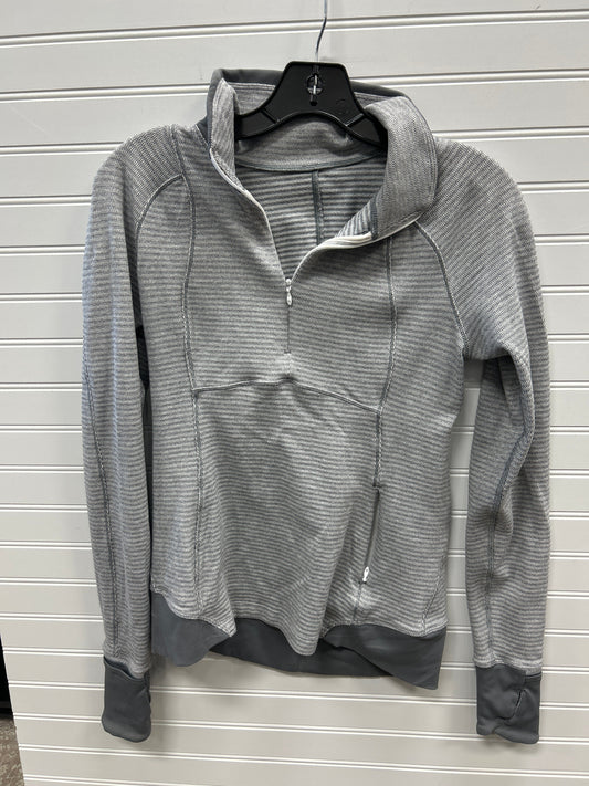 Athletic Top Ls Hoodie By Lululemon In Grey, Size:S